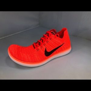 NEW NIKE FREE RN FLYKNIT RUNNING SHOES BRIGHT RED